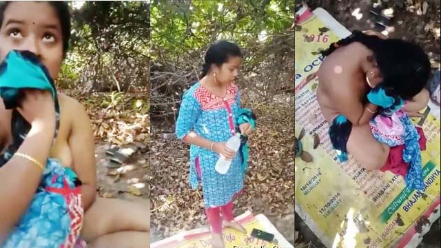 My Desi 18 plus School Girl Rap Outdoor Sex With Bf And Caught On Cam