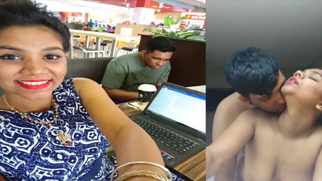 Newly married Tamil wife hard fucked by husband in hotel & cum in pussy