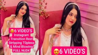 Famous Instagram Influencer Viral Reel Nude Stripping Topless Viral MMS