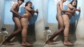 Free Indian sex mms little brother fucking married sister in bathroom