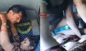 Fsiblog4 XXX sexy village bhabhi fucking with driver in car leaked outdoor sex mms